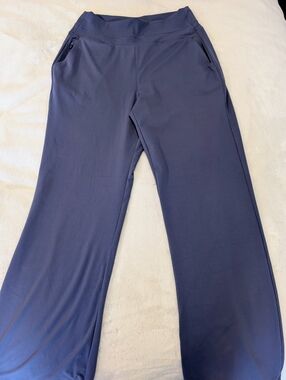 Yogalicious Lux Laila Flare Pants XL Blue High Rise Joggers - CB